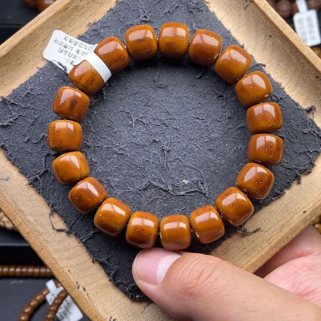 紫金鼠手串13mm天花板近实心纯手工短轴