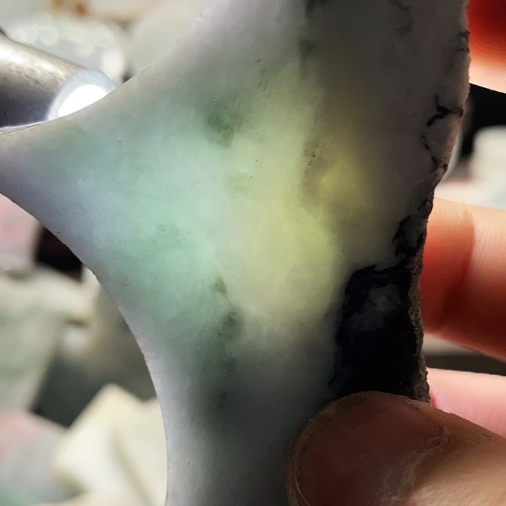 翡翠裸石翡翠片料