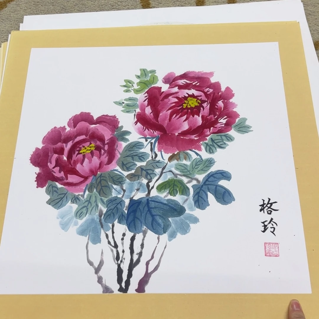 国画38-38卡纸作品艺