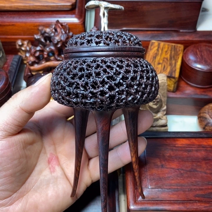 檀香紫檀（小叶紫檀）鬼工香炉