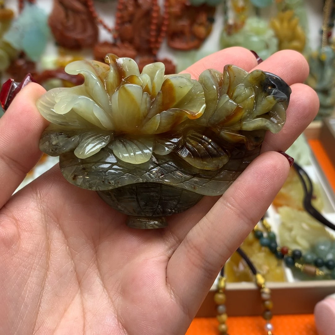 蛇纹石玉颈饰未镶嵌@*姐