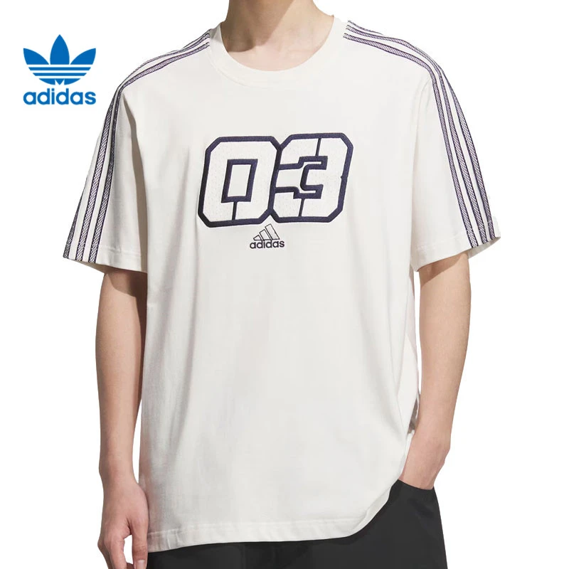 adidas阿迪达斯【吾】三叶草男子运动休闲短袖T恤JX2634