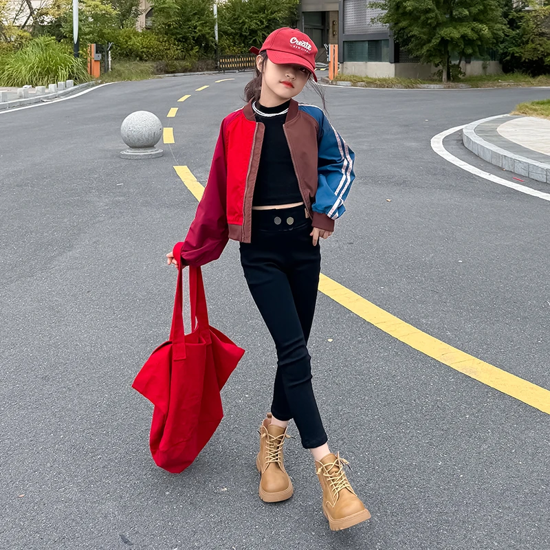 【铅笔裤】2025新款秋冬儿童裤子女洋气韩版女童弹力百搭加绒小脚裤