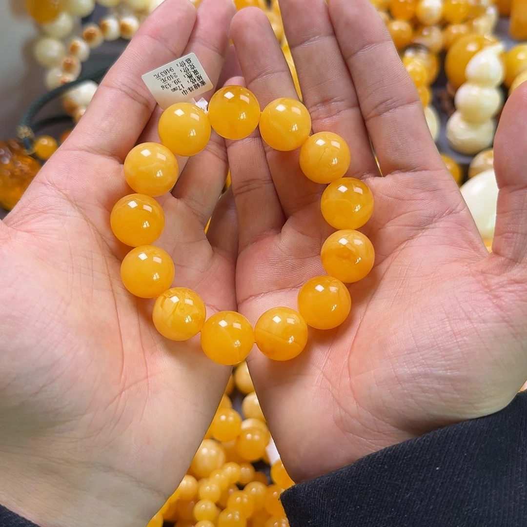 琥珀珠宝奇石未镶嵌17mm