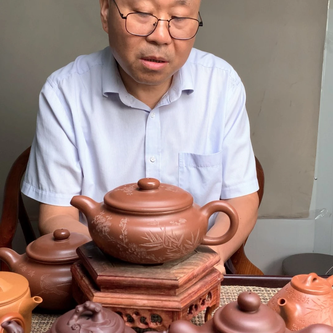 白***埃茶壶紫砂宜兴紫砂壶茶壶原矿紫砂壶