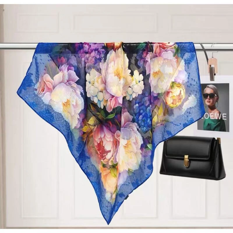 （319）高档丝巾围巾女士披肩新款素雅百搭防晒优雅气质