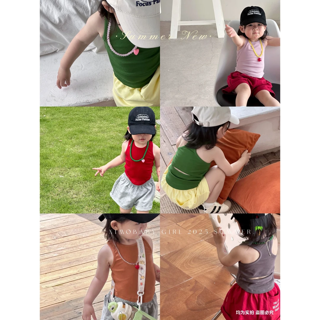 NIMO【丸子】韩版夏款新款宝宝时尚亲肤时尚百搭洋气甜美上衣