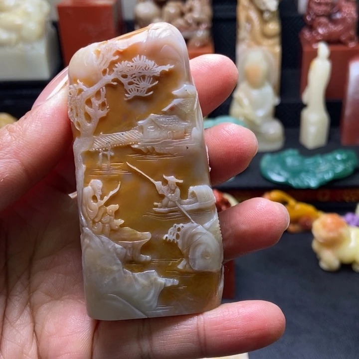 海***深寿山石印石寿山石