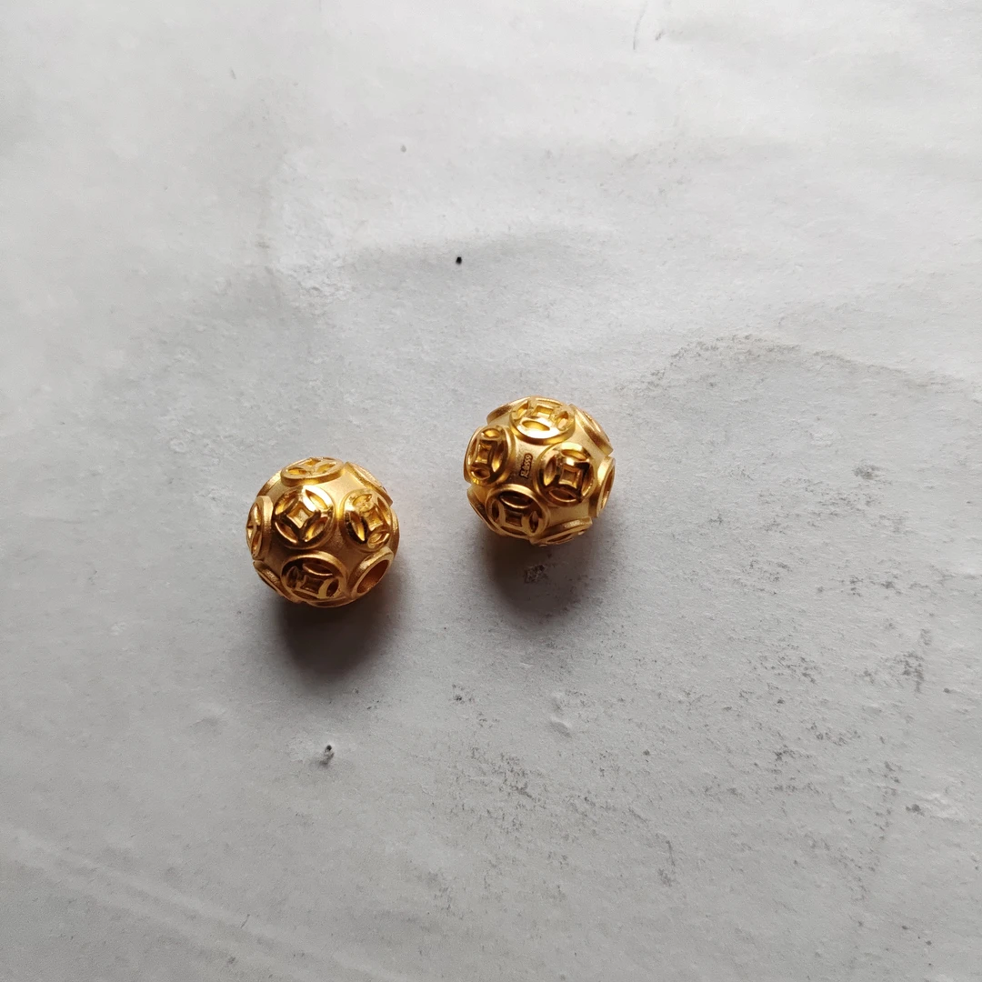 金元宝足金999貔貅珠子首饰