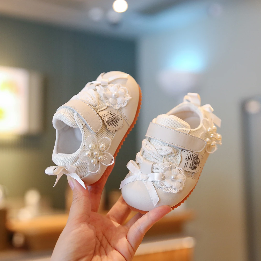 宝宝蕾丝勃肯时尚小童德训鞋子女童婴儿软底防滑复古幼儿洋气皮鞋