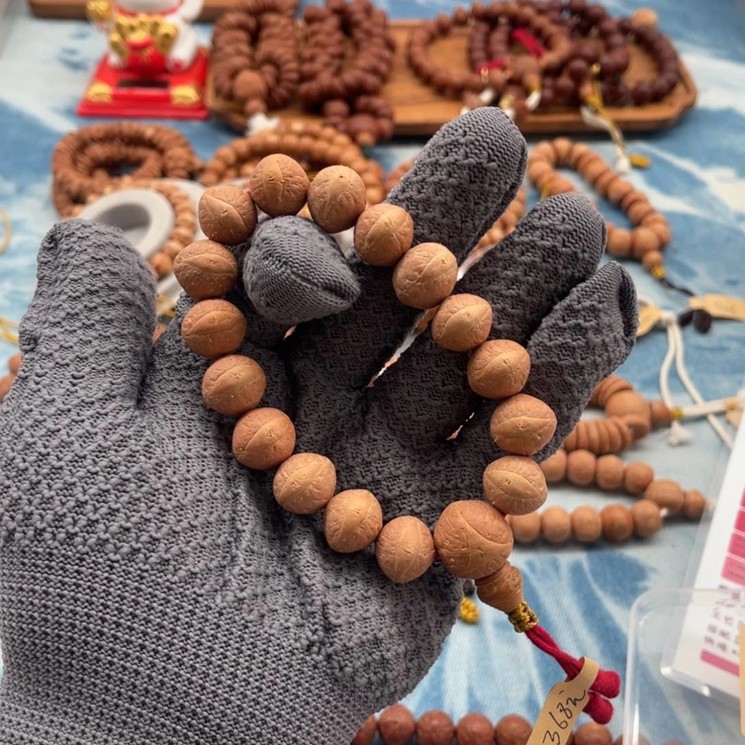 凤眼菩提手串中产区·胖头鱼035站立桩15.0mm14送2备籽