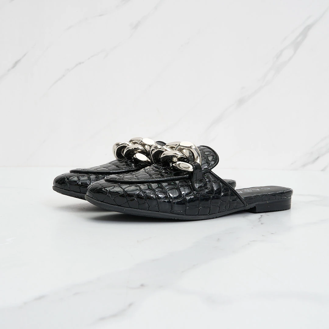 全新未使用  【瑞池女装】Cesare Casadei女士链条穆勒鞋/ERGS00065