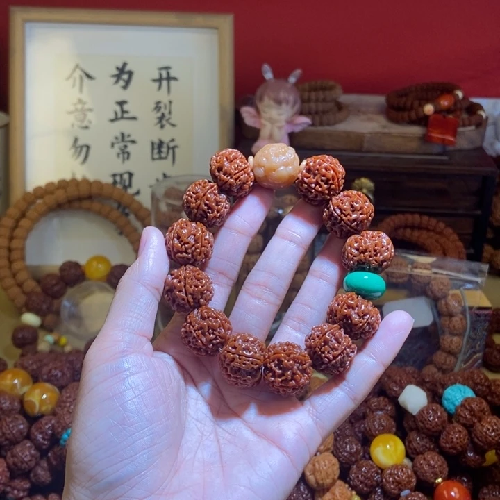 吊坠金刚菩提林*豆206玉化貔貅绿扣