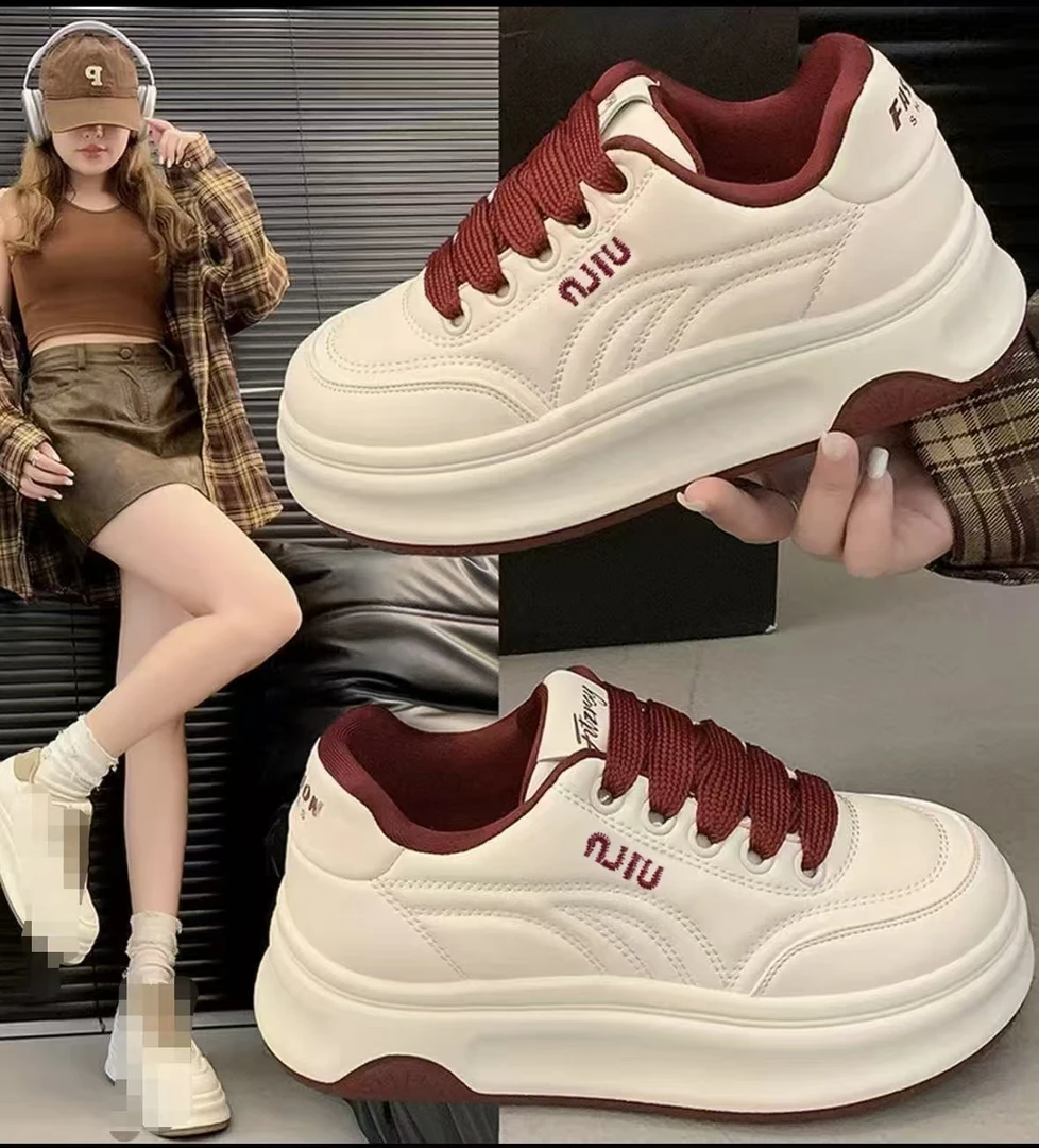 【有运费险】厚底小白鞋女爆款2025秋季新款百搭休闲运动鞋板鞋wz