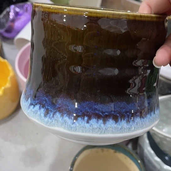 多肉绿植陶瓷花盆9.9包邮，有孔