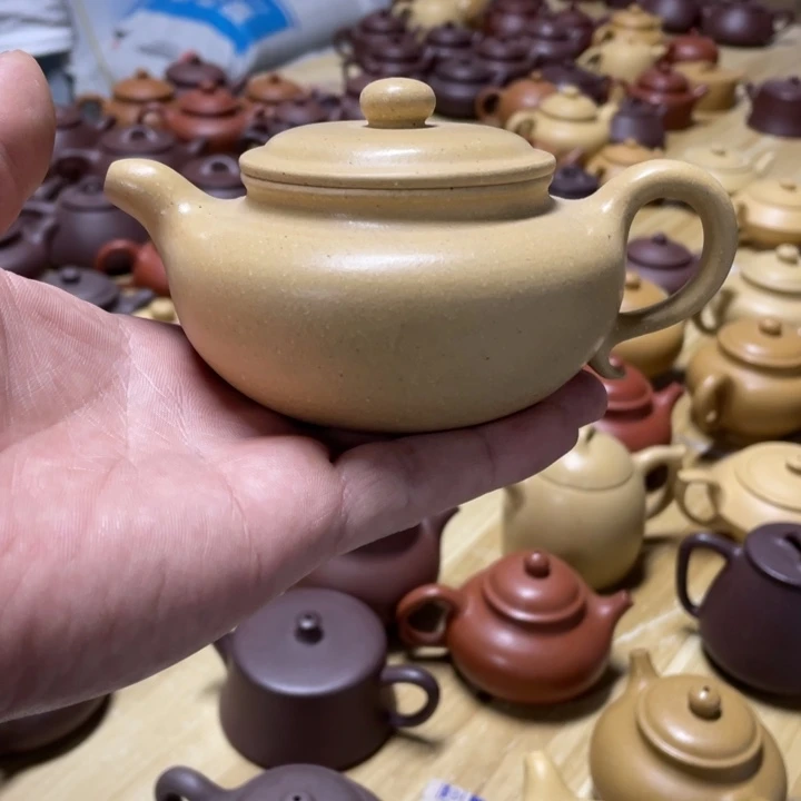 紫砂紫砂本绿。 仿古