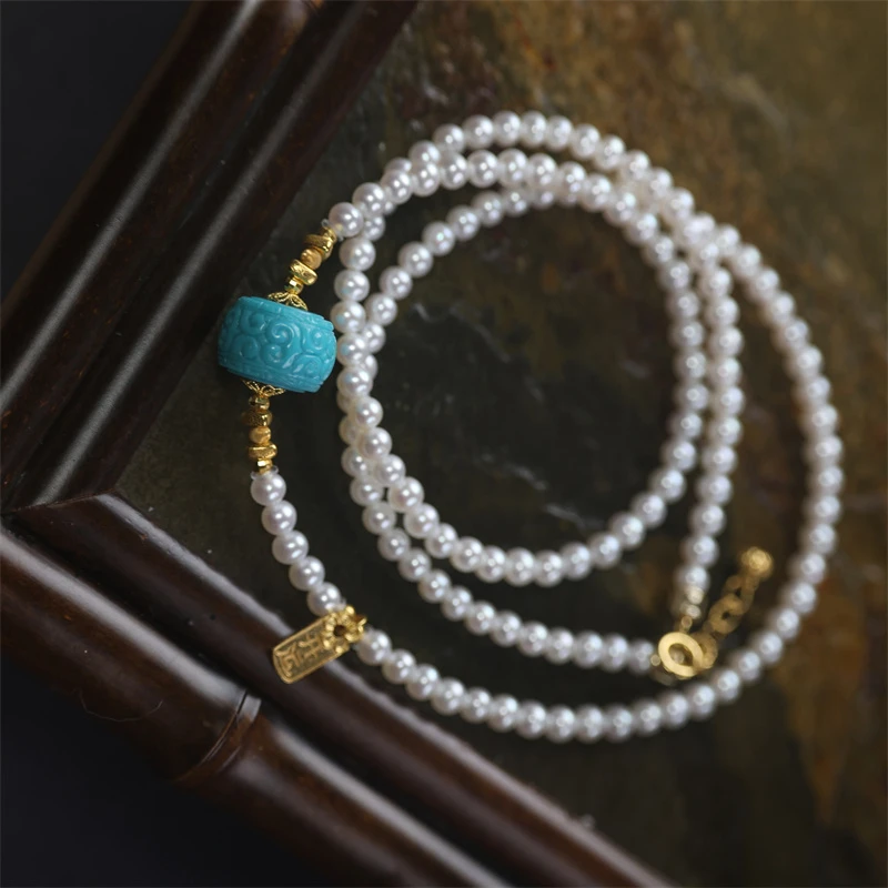 18k精品珍珠项链/多样性发其一