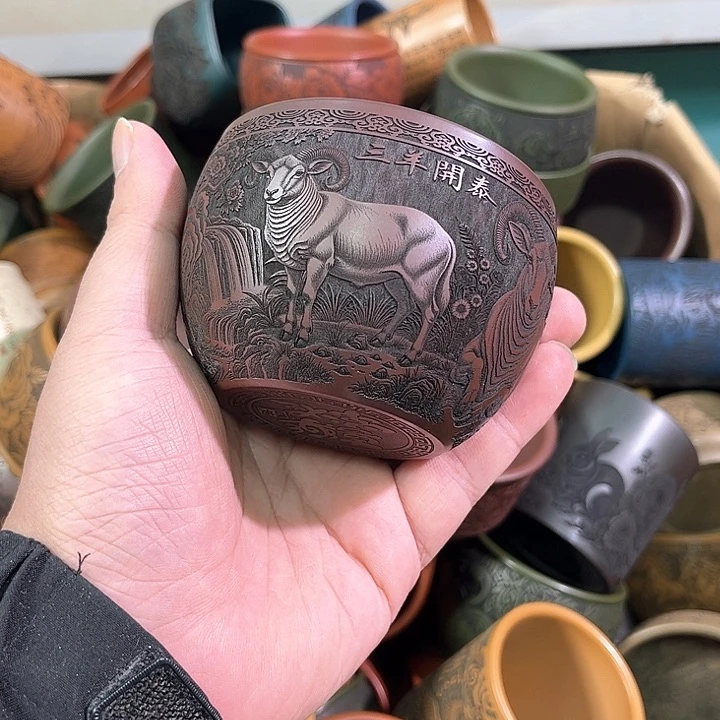 茶杯紫砂全手工紫砂主人杯