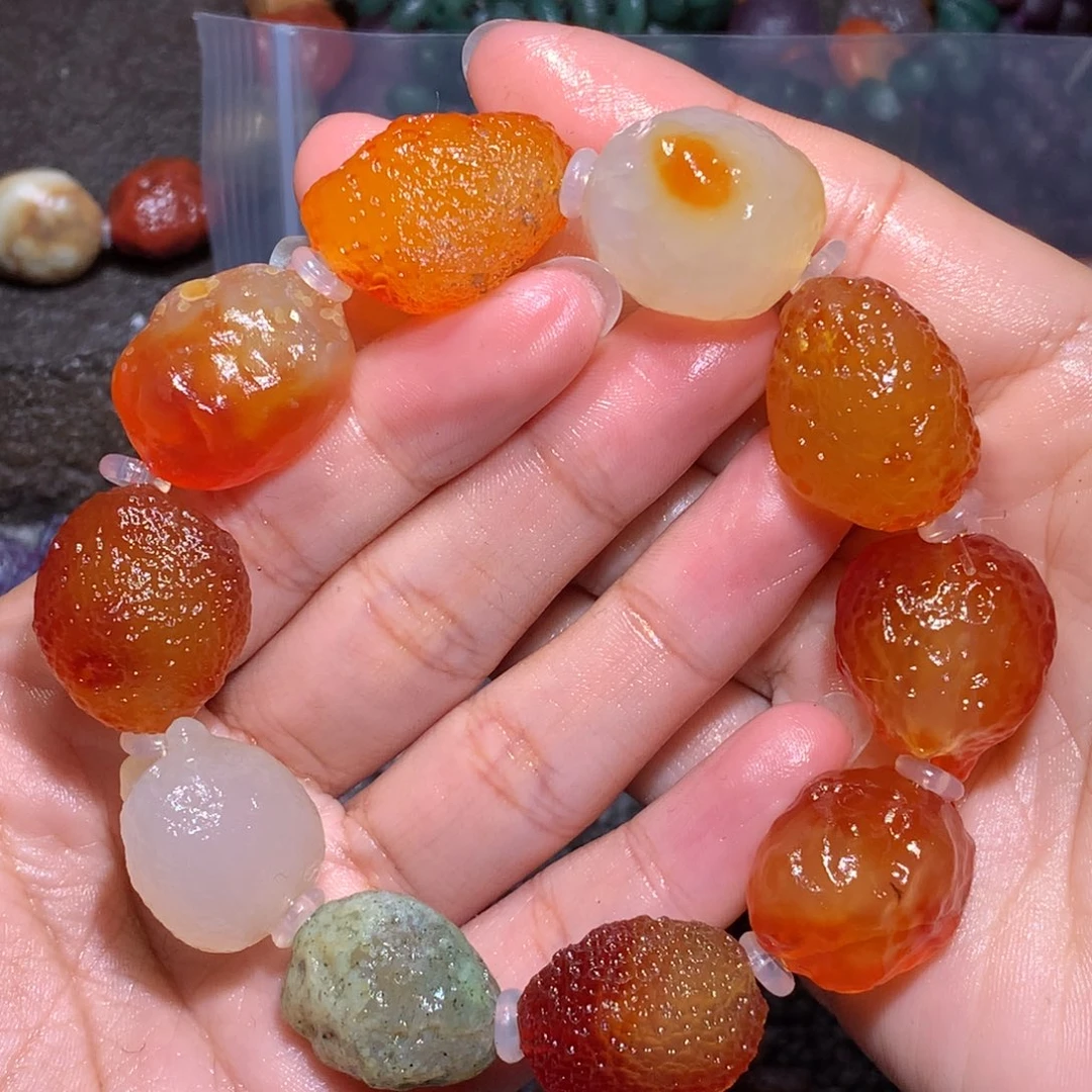 未镶嵌玛瑙/玉髓珠宝半成品