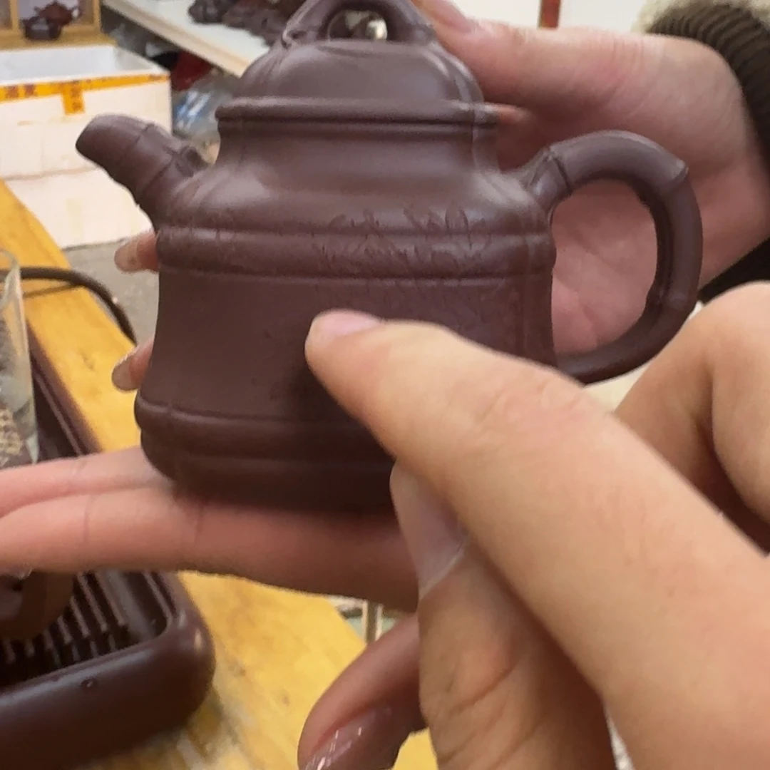 紫砂茶壶紫砂壶四方竹鼎260cc