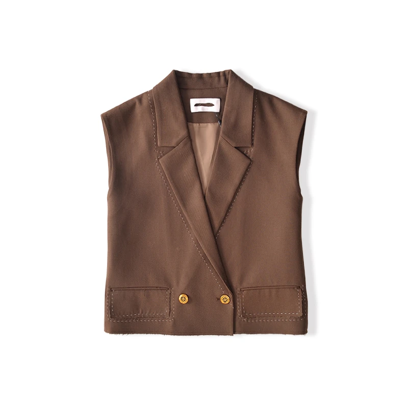 B060   百搭西装领休闲马甲3WQ013