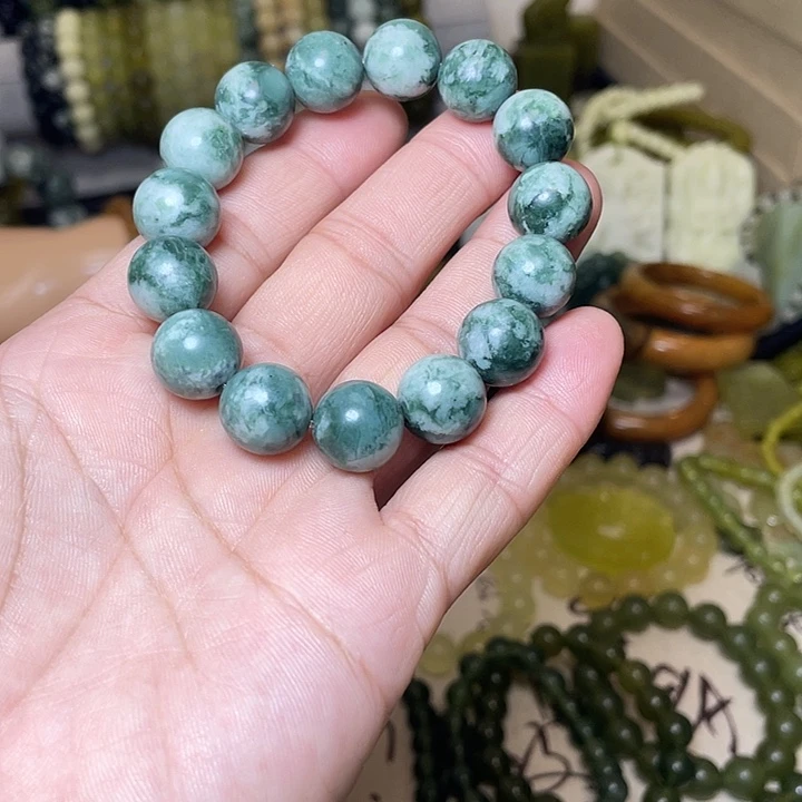 蛇纹石玉未镶嵌手链