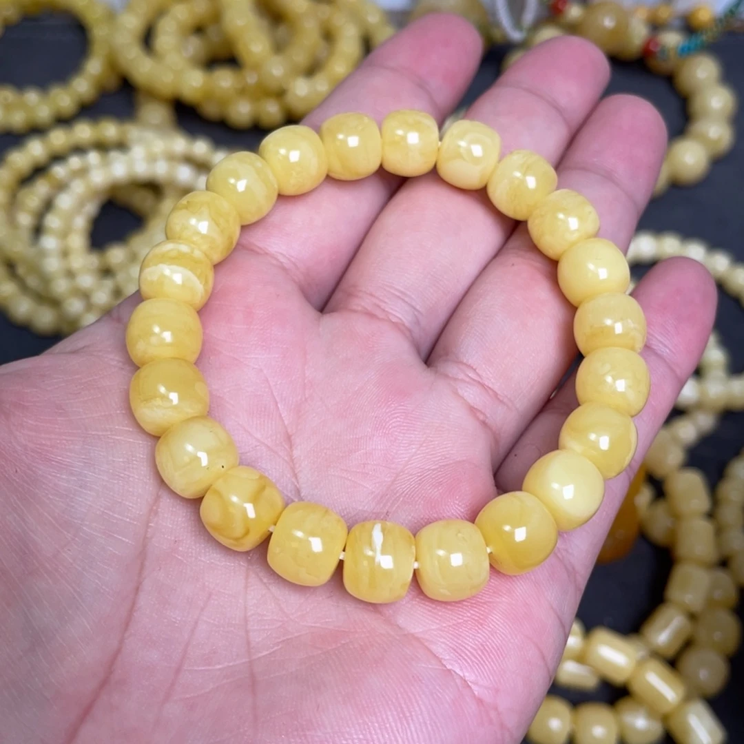 蜜蜡未镶嵌裸石蜜蜡手串10.3mm