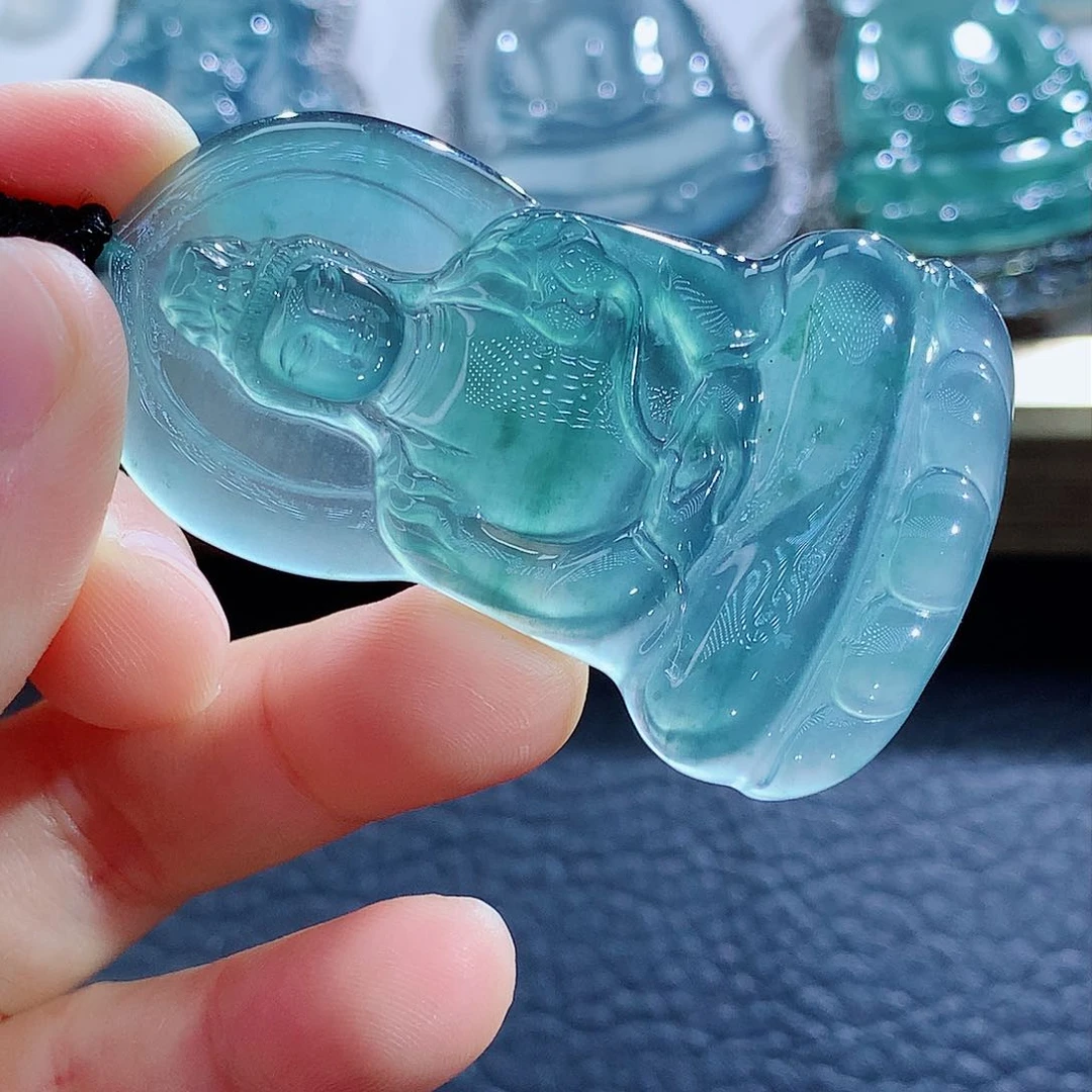 未镶嵌挂件翡翠波**月翡翠