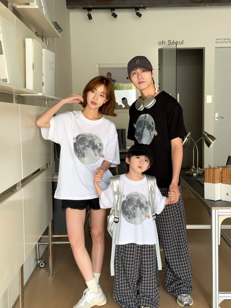 【主播推荐】【顾奈】QZ706夏季小兔圆领亲子短袖