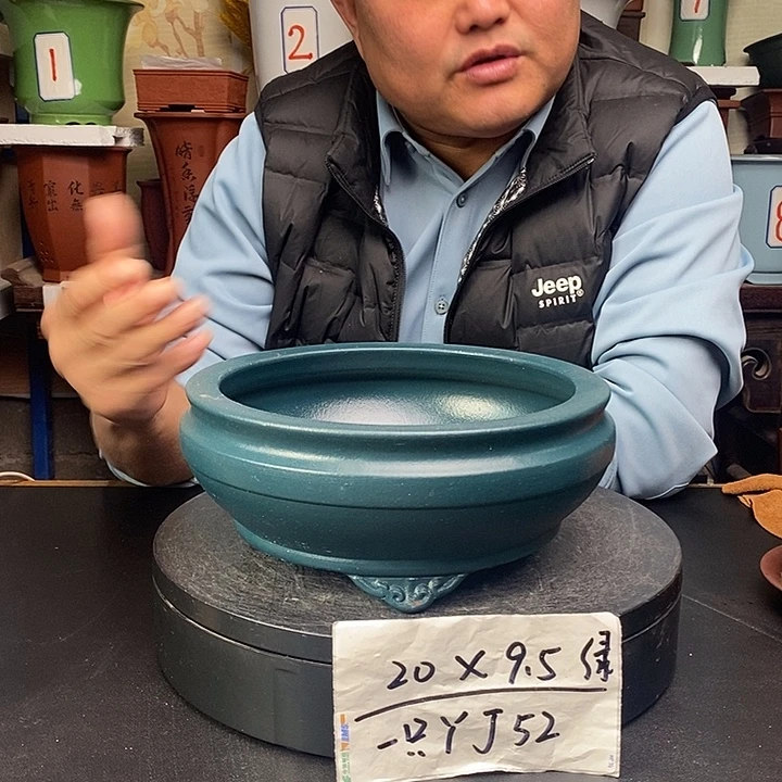 紫砂花盆货号一只YJ52