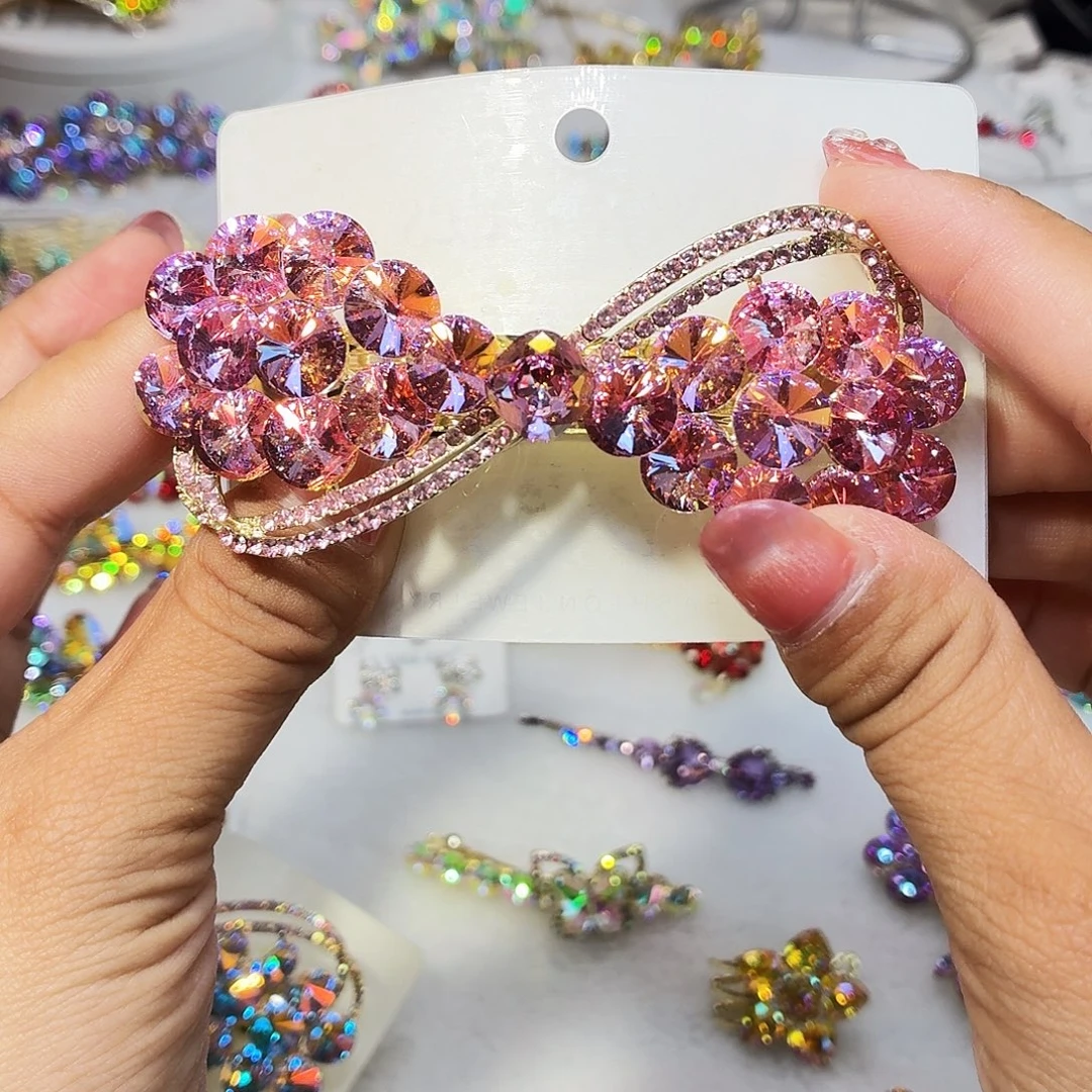 布艺铁合金发饰发夹发夹