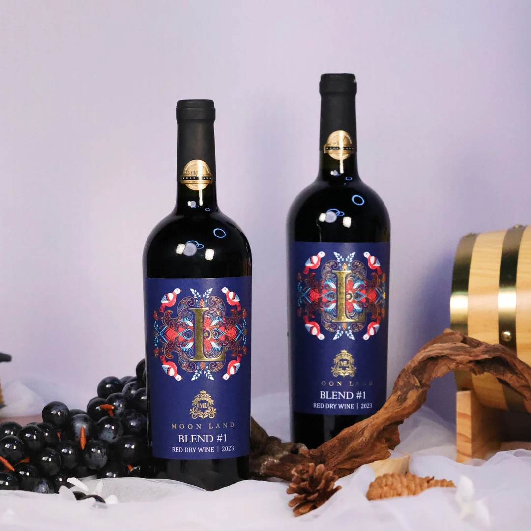 【 俄罗斯进口】木莱特 蓝鸟干红葡萄酒14度 750ml*2  ss