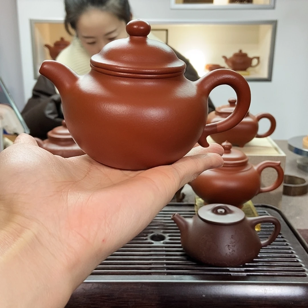 茶壶紫砂朱泥莲子260cc
