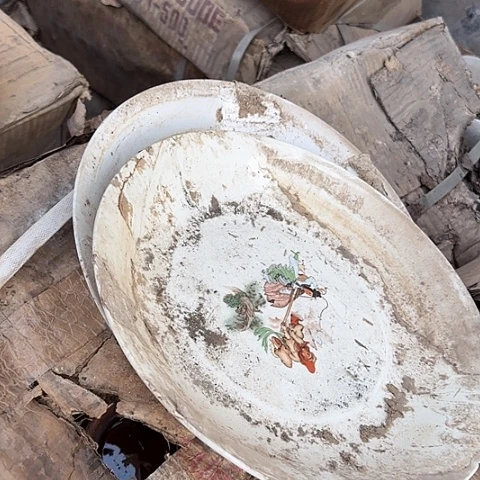 瓷片国营厂库存微瑕30.5厘米