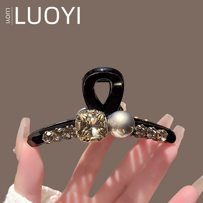 9厘米新款高级感镶钻抓夹女气质后脑勺盘发网红高级感百搭发饰