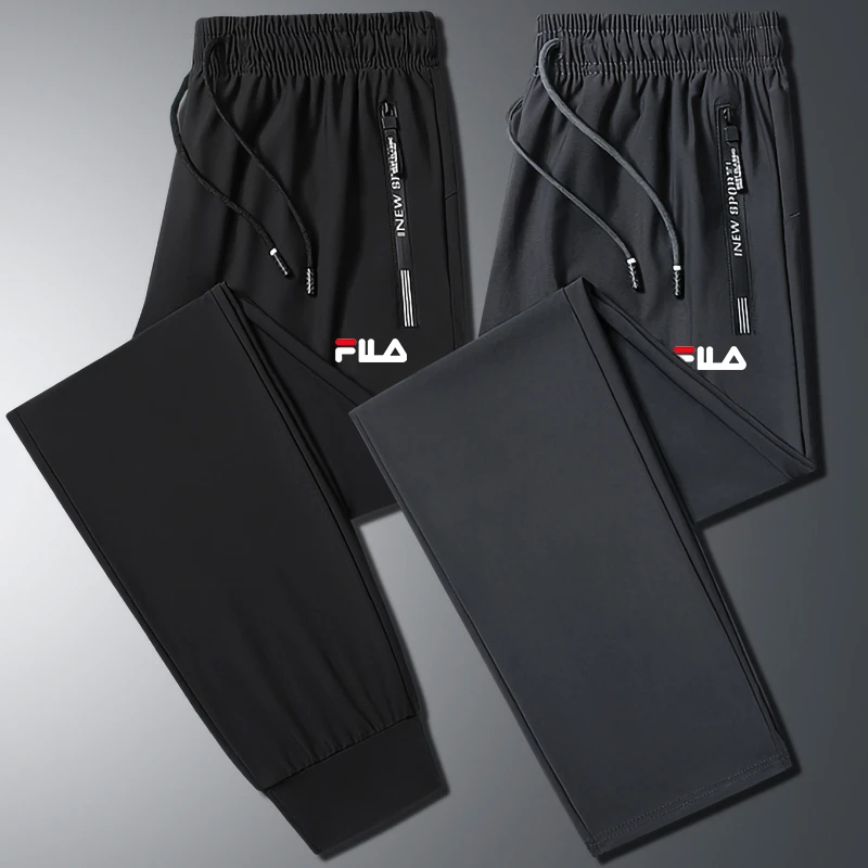 一折专区丨夏季新款大码男士宽松卫裤冰丝透气速干裤男士休闲裤