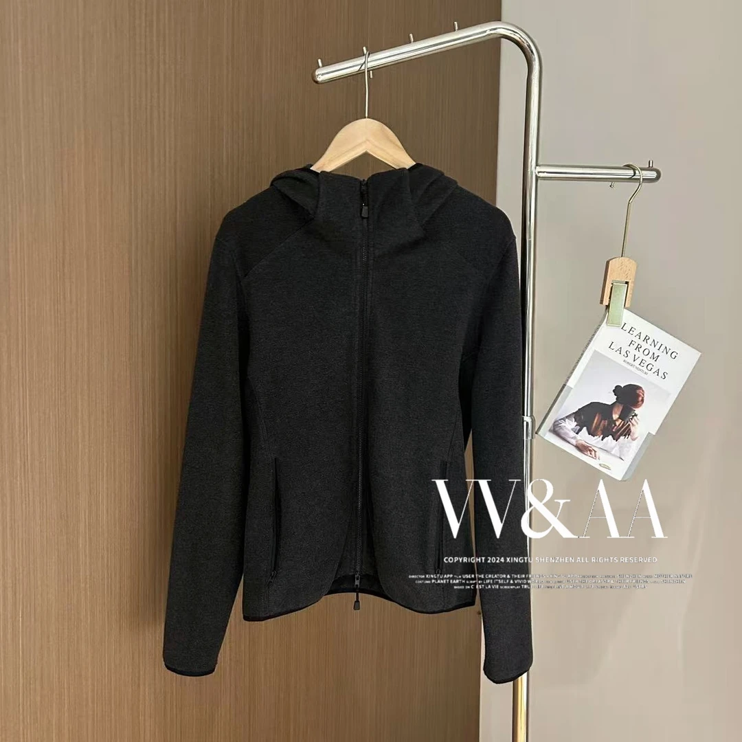 VV&AA 简约主义 纯色简约卫衣外套韩版显瘦上衣 D25193