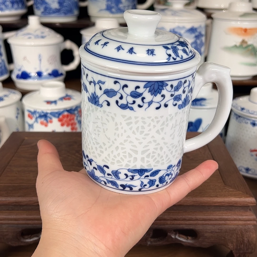 景德镇高温陶瓷办公杯家用