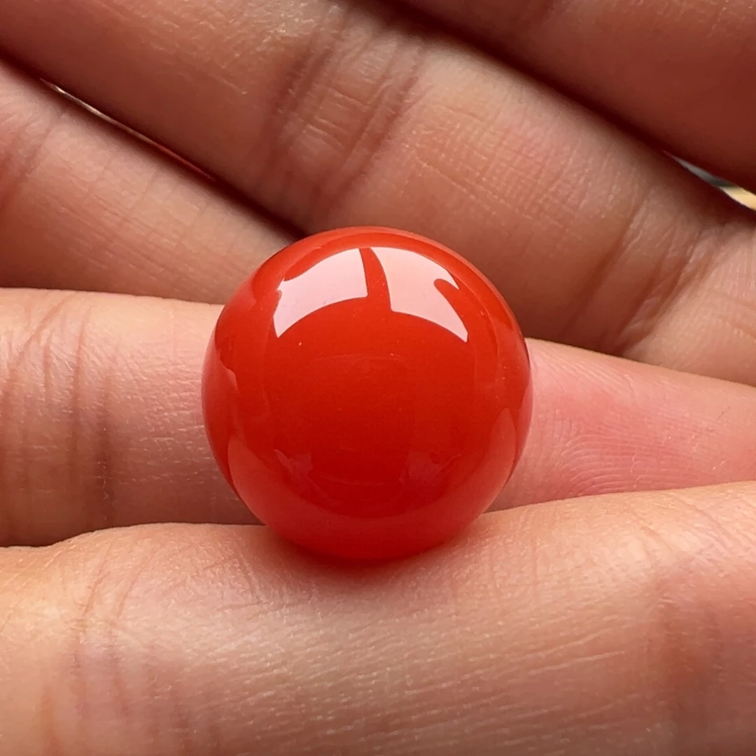 南红玛瑙圆珠15.5未镶嵌