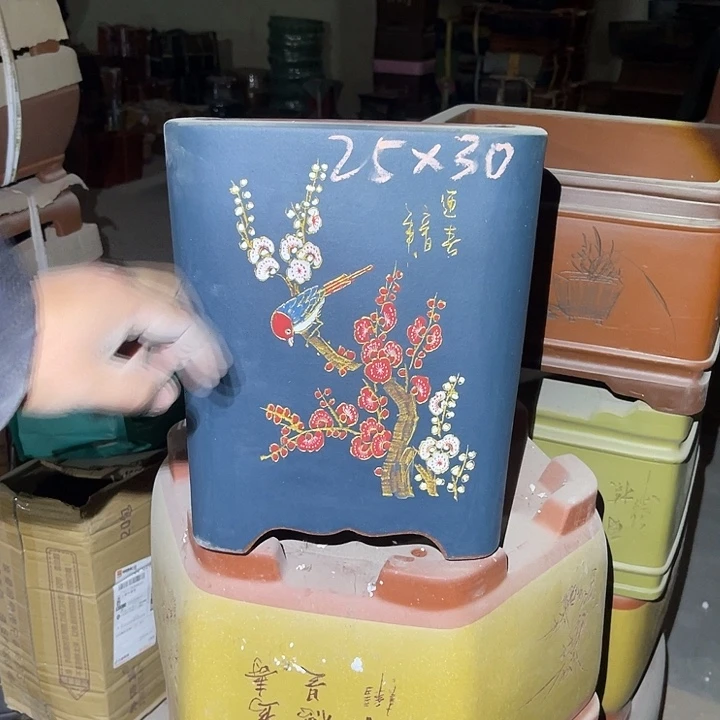紫砂花盆紫砂等传统