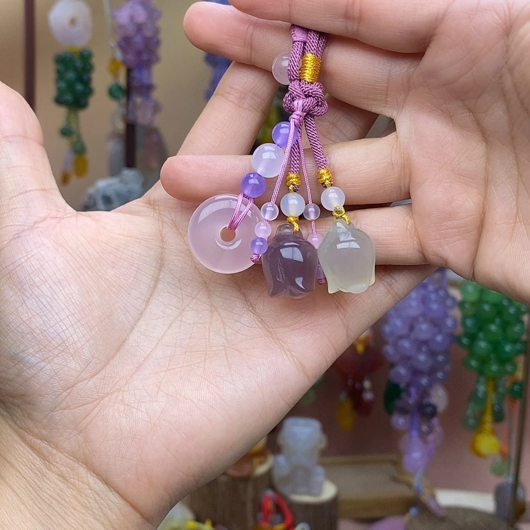 玛瑙/玉髓车挂未镶嵌
