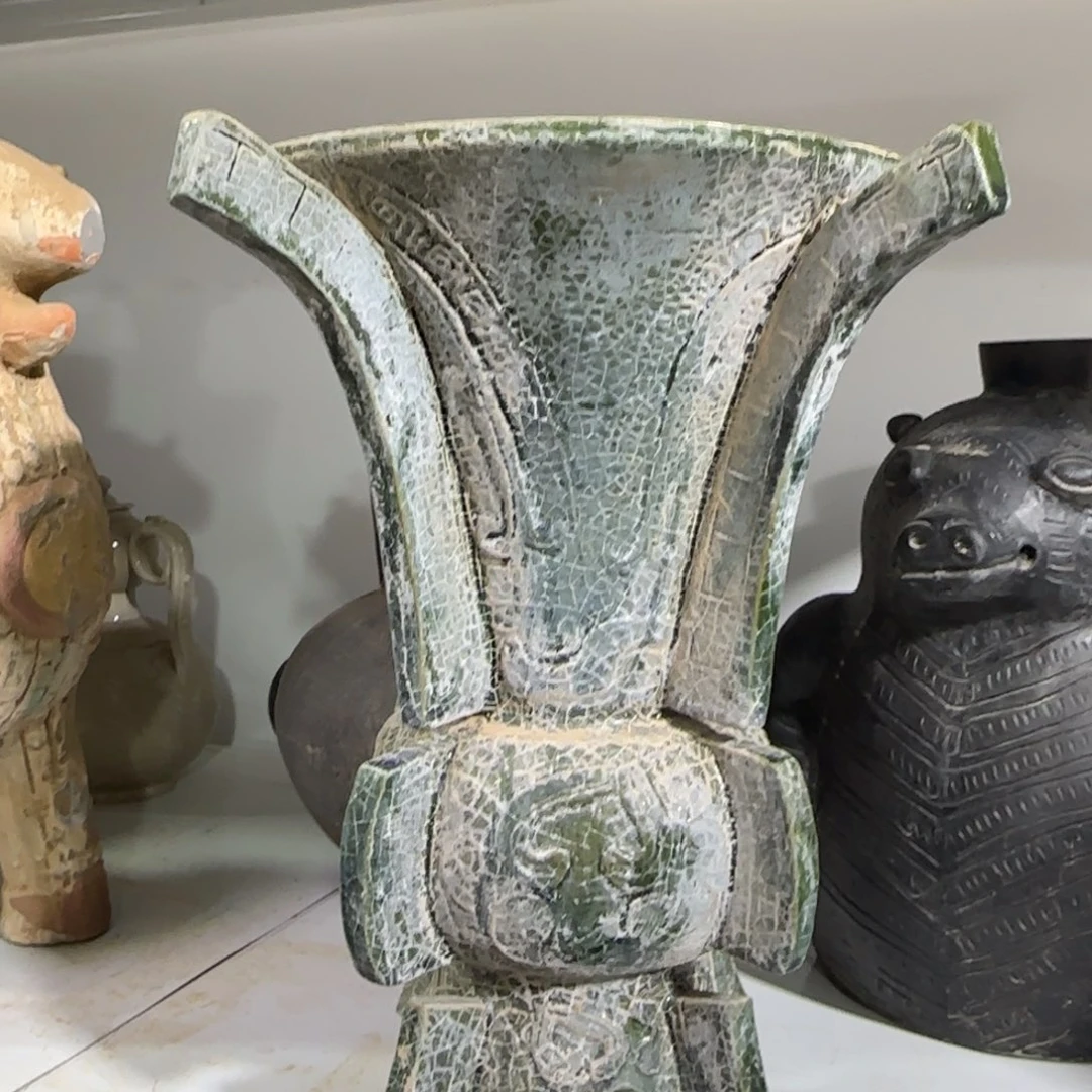 莲***狮陶瓷摆件摆件摆件