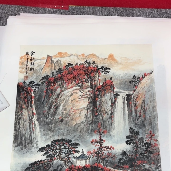国画绘画作品多次参加全国
