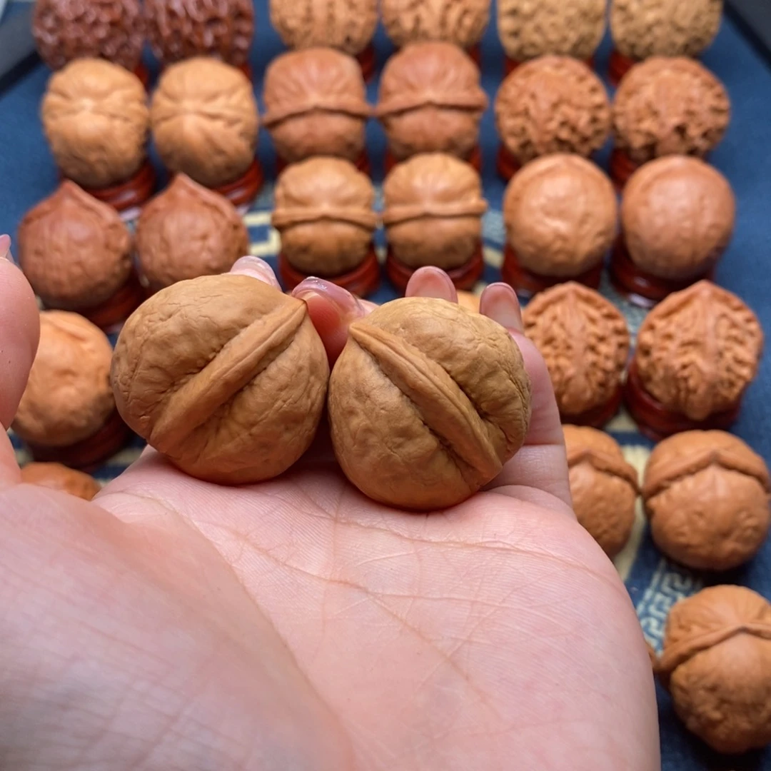 文玩核桃把件桃***?精品手捻