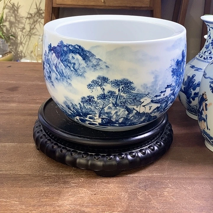 【闪购商品】景德镇陶瓷家用摆件绿**叶