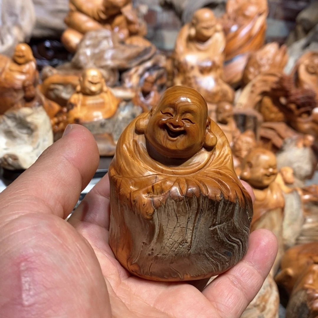 柏木崖柏根雕摆件