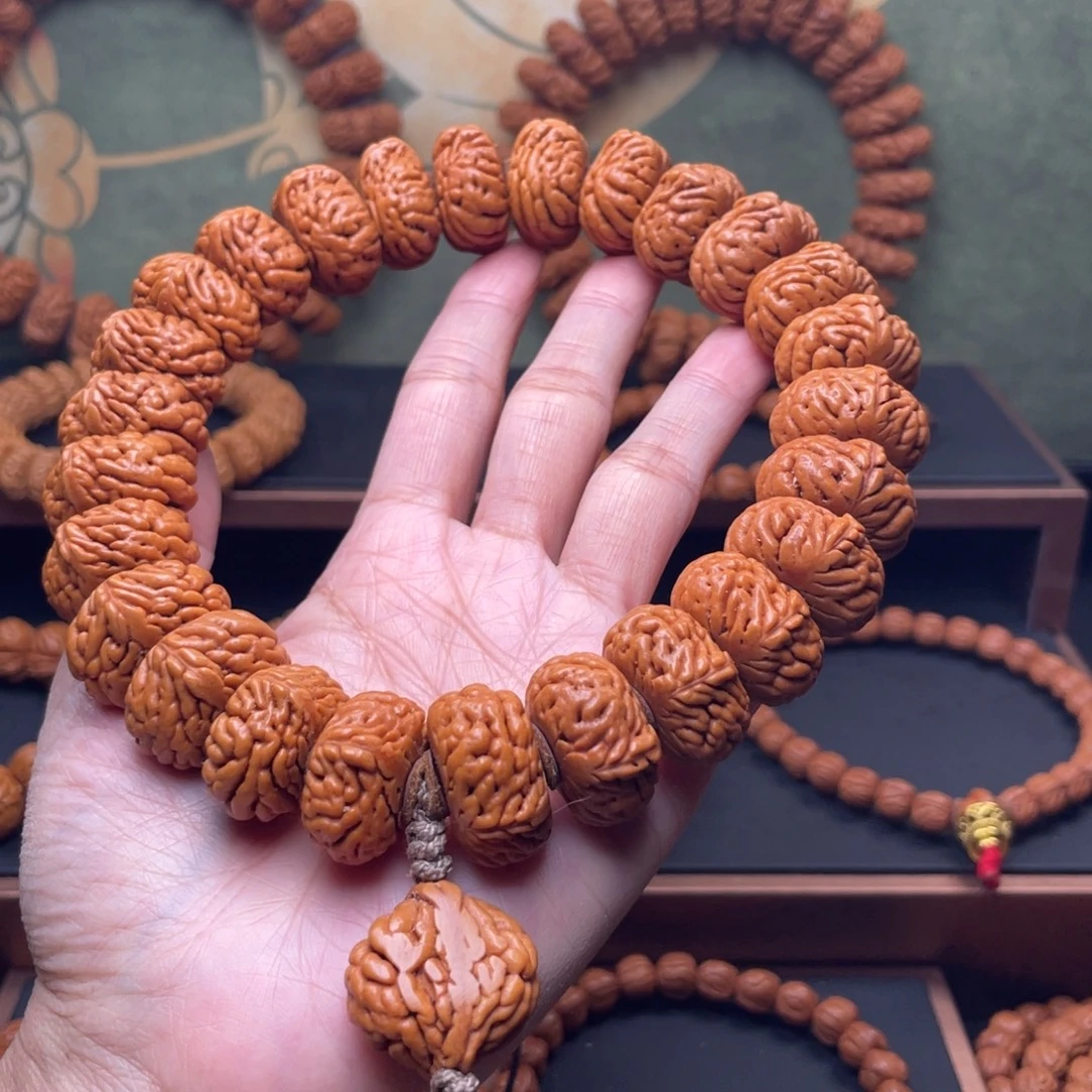 桃核手串22麒麟纹