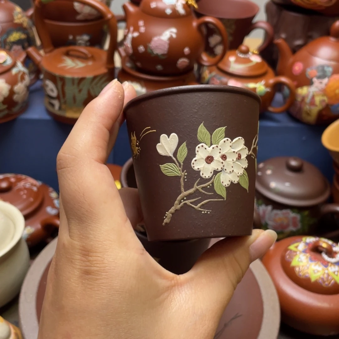 茶杯紫泥紫砂主人杯100cc