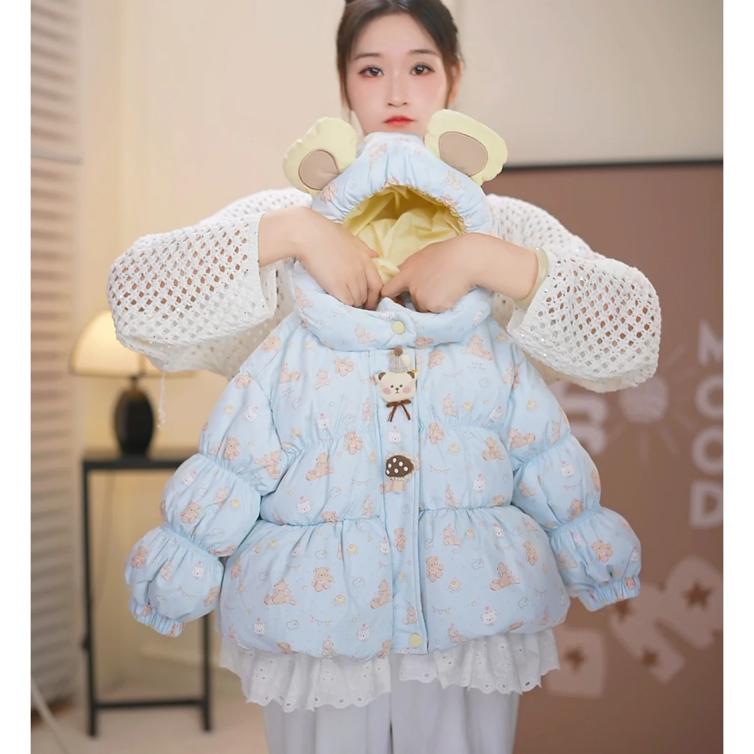 三防2025冬季新款儿童90白鸭绒中长款羽绒服女小童连帽假一罚十