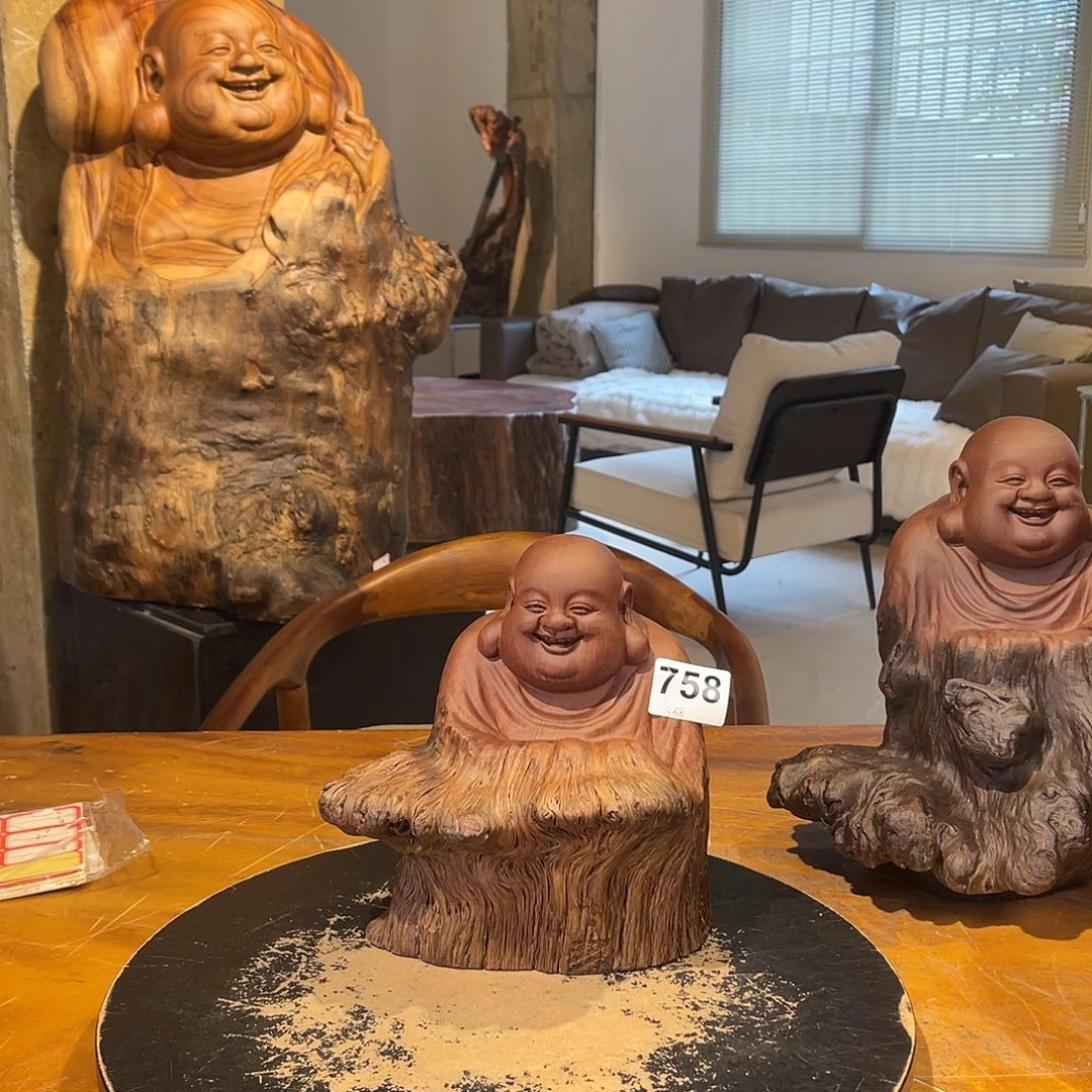 ¥***¥木纯手工实木摆件